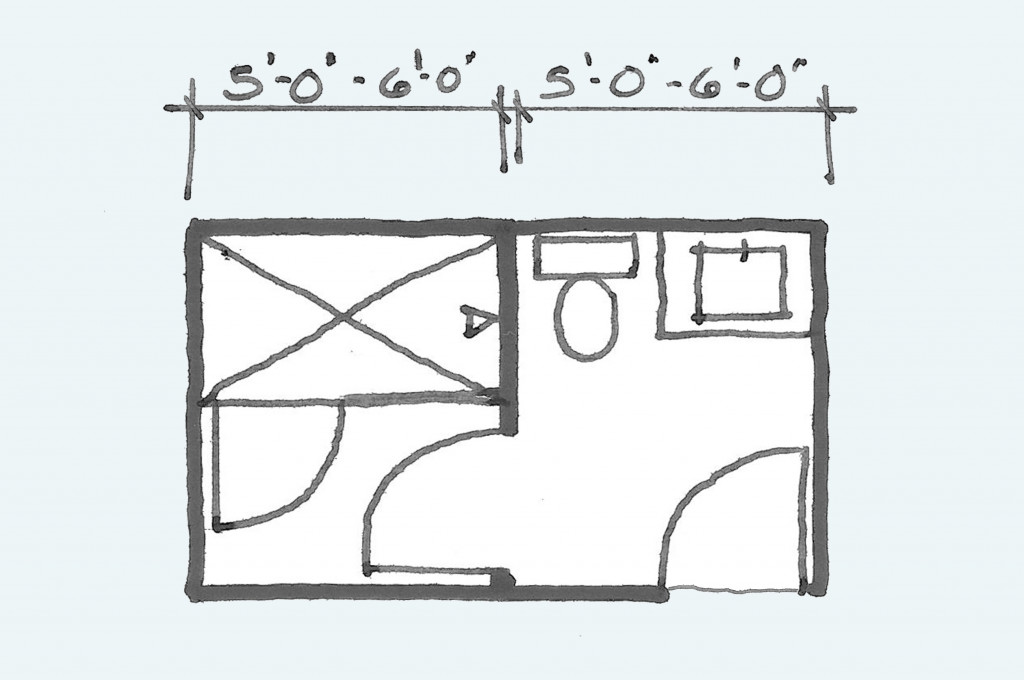 Common Bathroom Floor Plans: Rules of Thumb for Layout – Board & Vellum