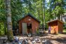 Pasado’s Safe Haven’s Quack Shack houses ducks in a small structure with an exterior area for foraging. The building is surrounded by large trees and is protected from other areas of the rescue.